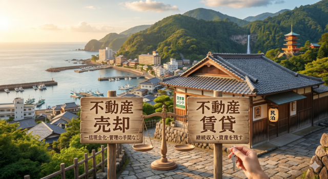 那智勝浦町の不動産について、売却が良いか賃貸が良いかについて。