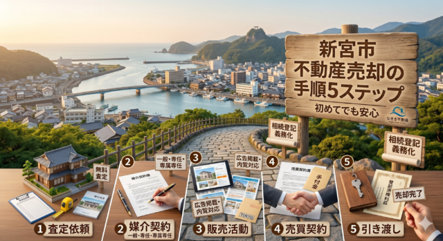 新宮市の不動産の売却手順について。