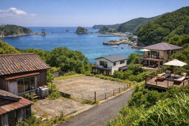 太地町の土地の選び方｜海近・別荘地など5タイプ比較の内容を表す写真風アイキャッチ画像