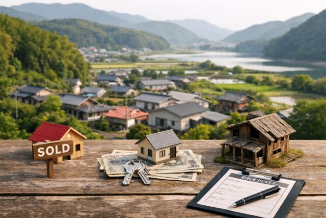 紀宝町の不動産｜売却・賃貸・空き家活用を比較の内容を表す写真風アイキャッチ画像