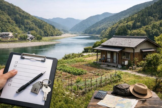 紀宝町の移住向け賃貸物件の探し方と相場の内容を表す写真風アイキャッチ画像