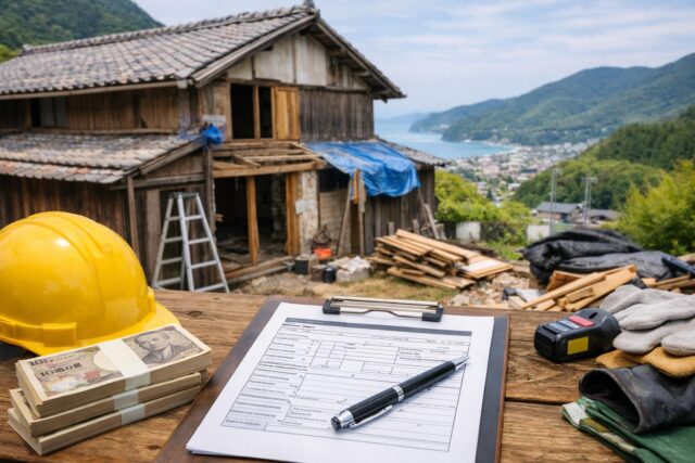 那智勝浦町 空き家改修補助金100万円の申請ガイドの内容を表す写真風アイキャッチ画像