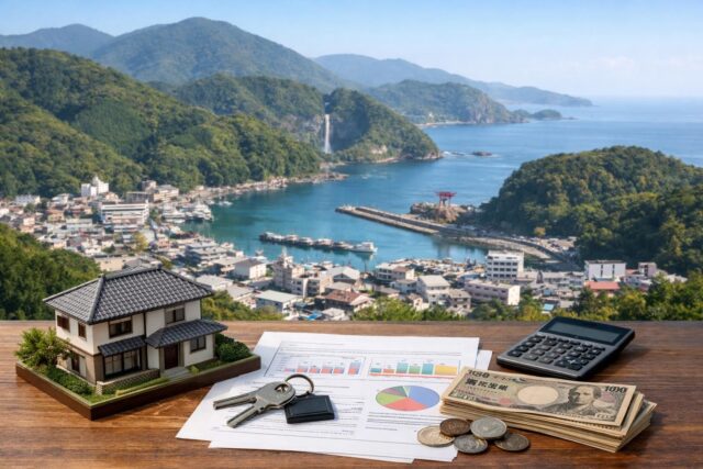 那智勝浦町の不動産ガイド｜売買・賃貸・相続の基礎の内容を表す写真風アイキャッチ画像