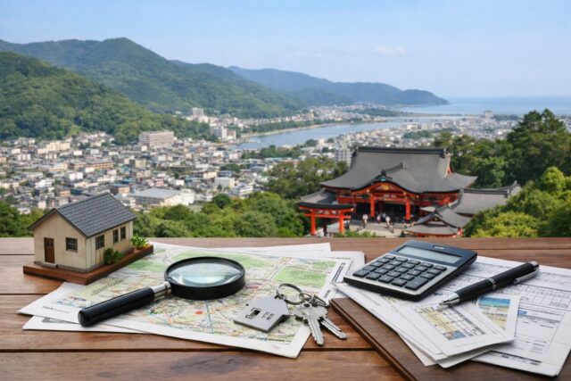 新宮市の不動産の探し方｜相場と物件選び5つのコツの内容を表す写真風アイキャッチ画像