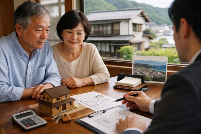 新宮市の不動産売却体験談｜相談から成約までの実例の内容を表す写真風アイキャッチ画像