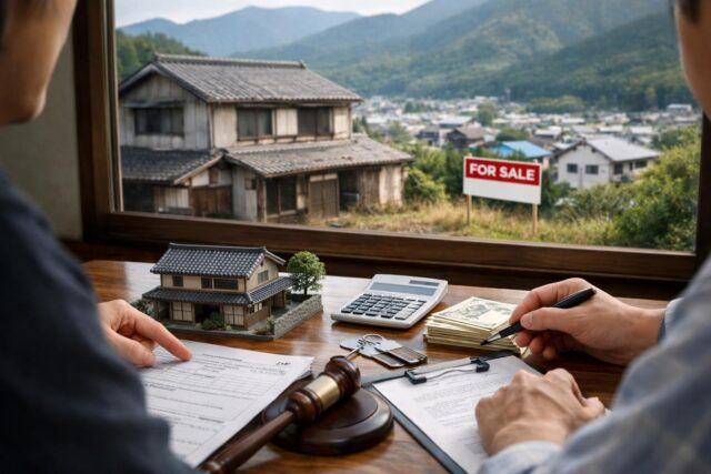 紀宝町の実家を兄弟で相続｜売却と税金の体験談の内容を表す写真風アイキャッチ画像