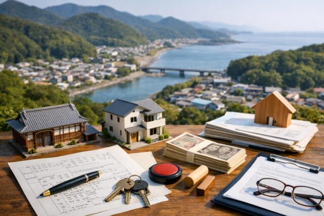 紀宝町の相続不動産｜手続き・費用・売却の疑問解決の内容を表す写真風アイキャッチ画像